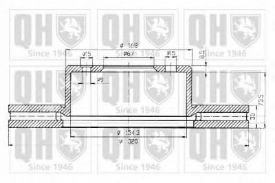 QUINTON HAZELL bdc4378 -  Тормозной диск